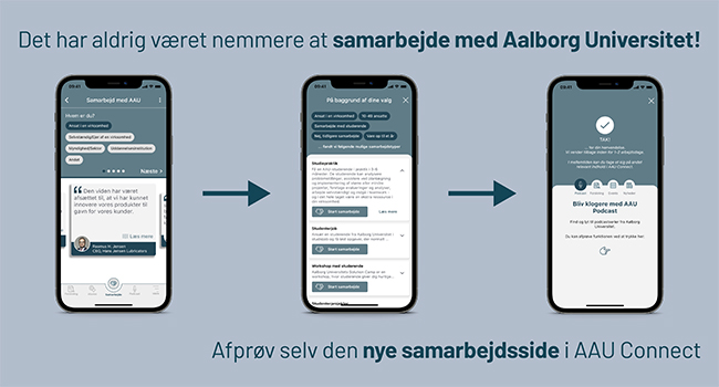 Ny funktion i AAU Connect-appen gør det endnu lettere for virksomheder at samarbejde med AAU