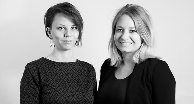 Hanne Petrine Verner og Nicoline Sofie Jensen - prisvindende nyuddannede designingeniører fra AAU.