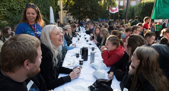 Varm velkomst til nye studerende på Aalborg Universitet