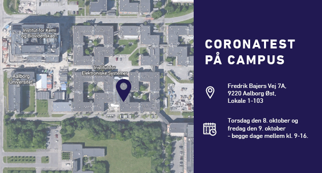 Regionen opretter mobilt corona-testcenter på AAU i Aalborg. Illustration: Søren Emil Søe-Degn